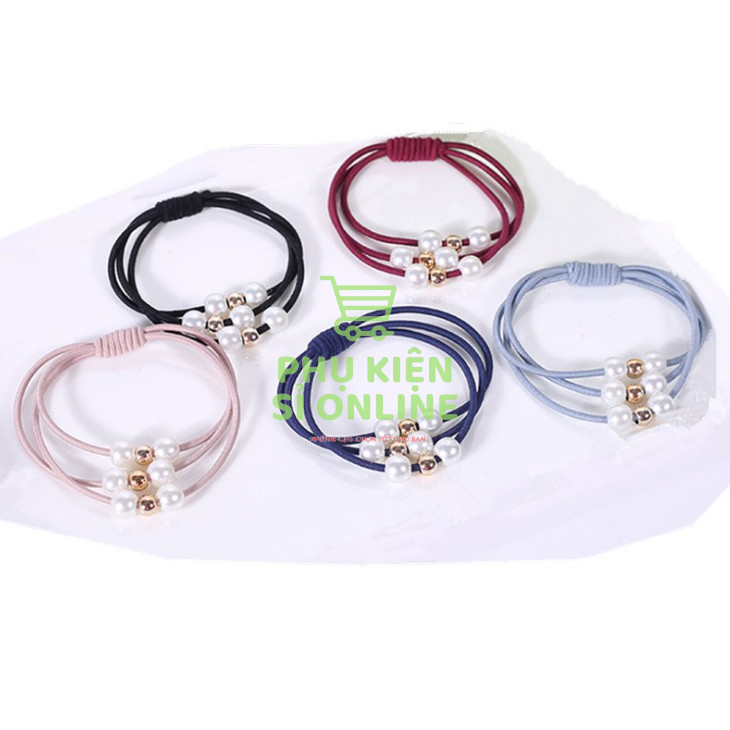 Dây cột tóc đính hạt co giãn phong cách Hàn Quốc xinh Store4girls