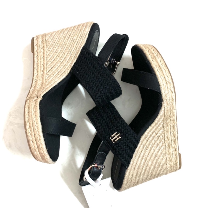 Sandal xuồng đế cói Tommy Hilfiger