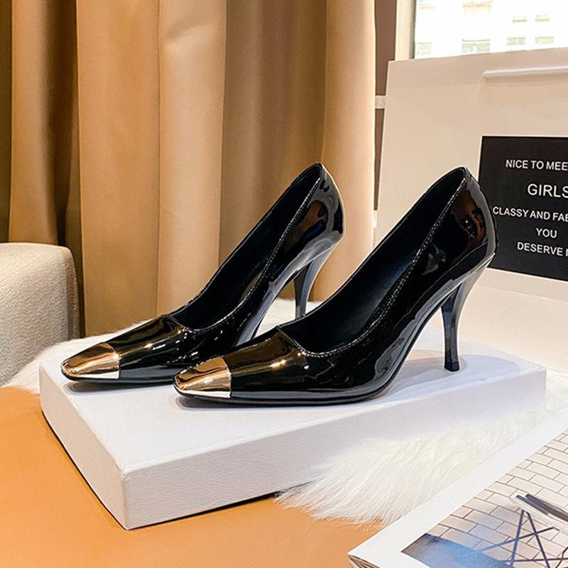 Giày cao gót chất liệu da thời trang quyến rũ cho nữ