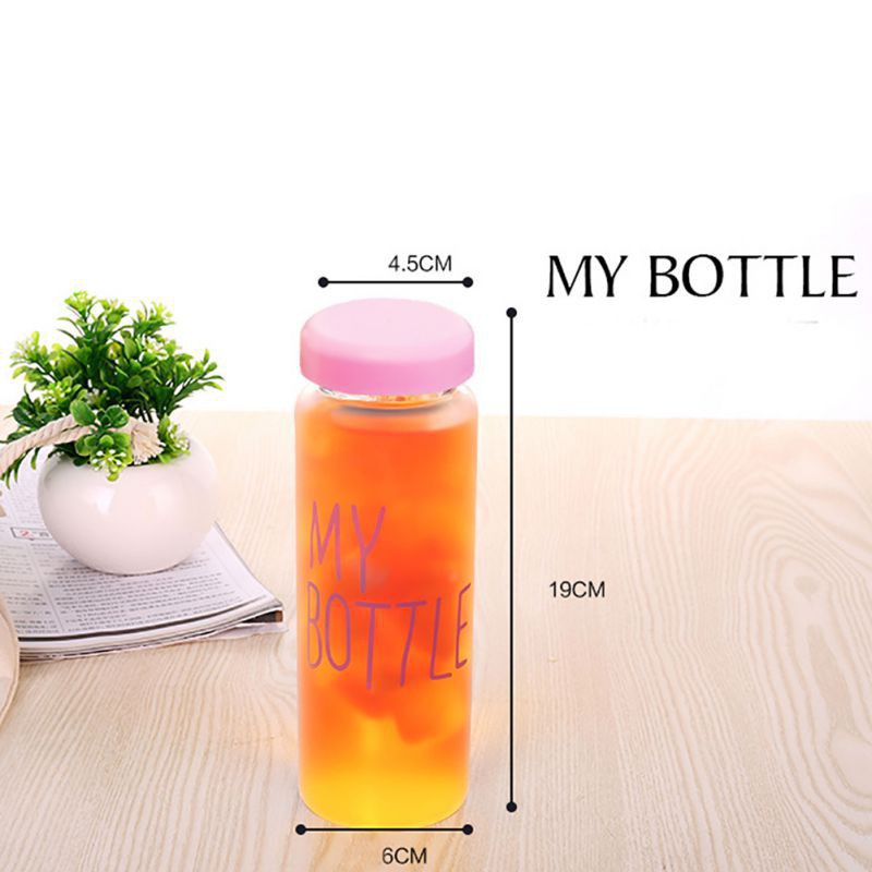 Bình đựng nước thể thao họa tiết chữ MY BOTTLE 500mL