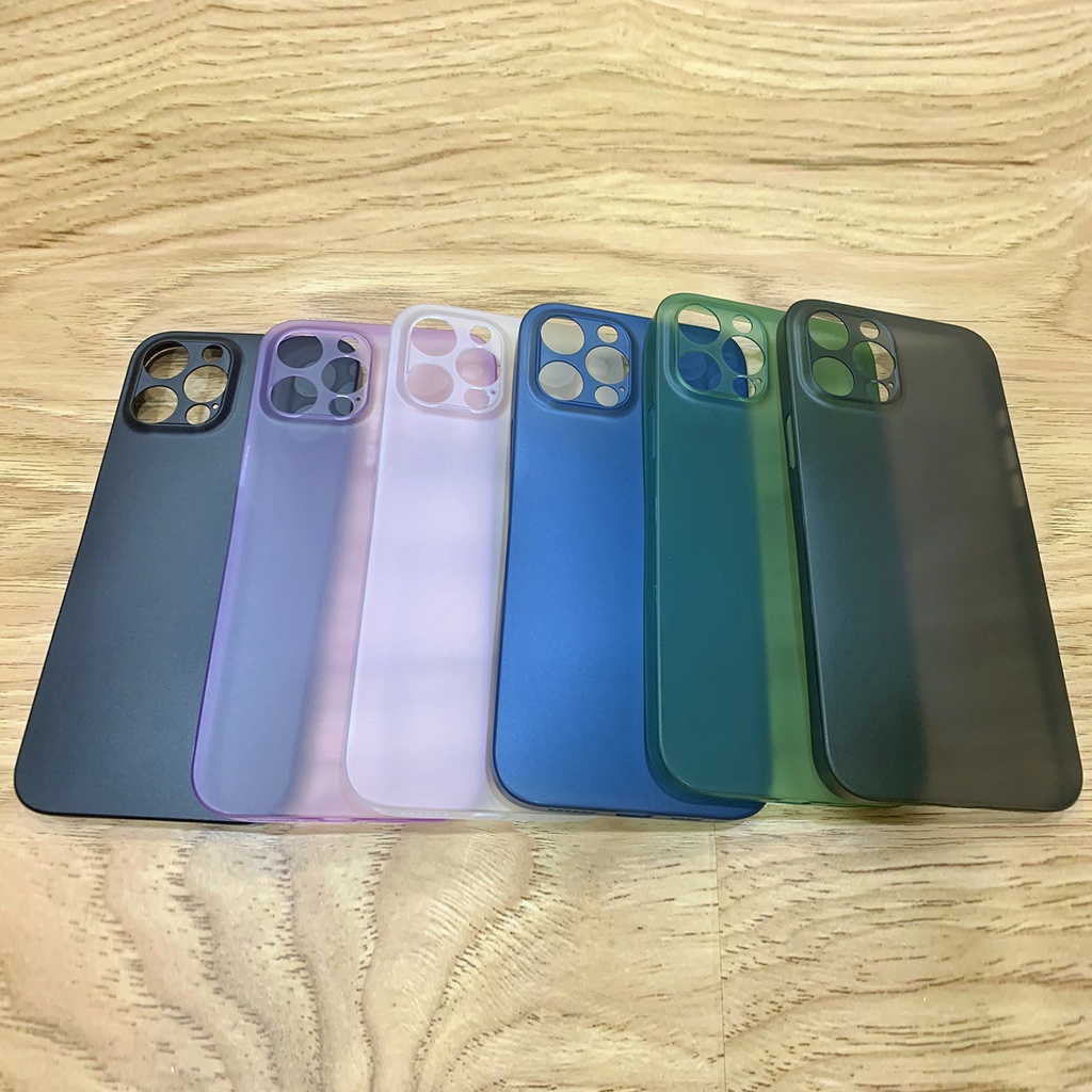 Ốp lưng nhám siêu mỏng chống sốc bảo vệ camera cho iPhone 12 11 Pro Max X