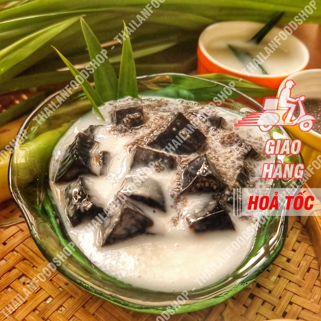 Set Sương Sáo Hạt Chia Nước Cốt Dừa Đầy Đủ Nguyên Liệu Nấu 10 - 15 Chén - Set Tự Nấu