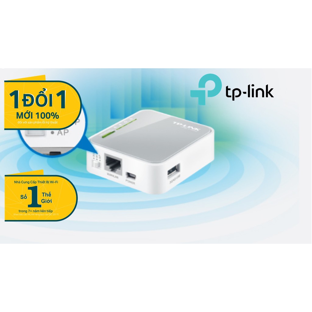 TP-Link Bộ phát wifi di động 3G 4G (sử dụng USB) Chuẩn N 300Mbps TL-MR3020