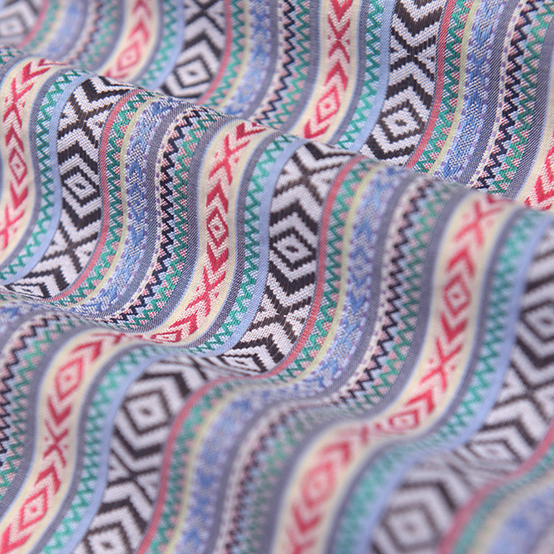 Đầm Sơ Mi Vải Lanh Cotton Kẻ Sọc Đỏ Kiểu Dân Tộc Cá Tính