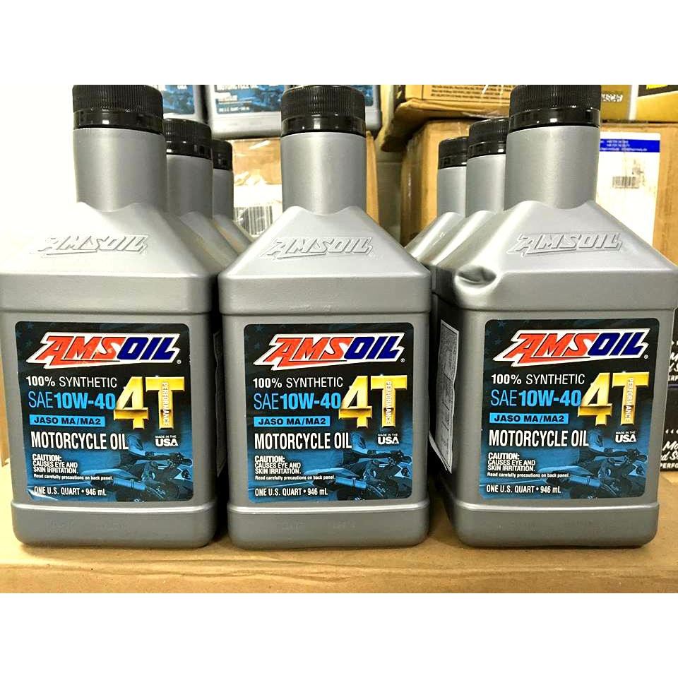 NHỚT AMSOIL 10W40 4T PERFORMANCE - DÀNH CHO XE SỐ