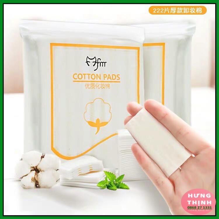 Bông tẩy trang 3 lớp Cotton Pads Túi 222 miếng Nội Địa Trung