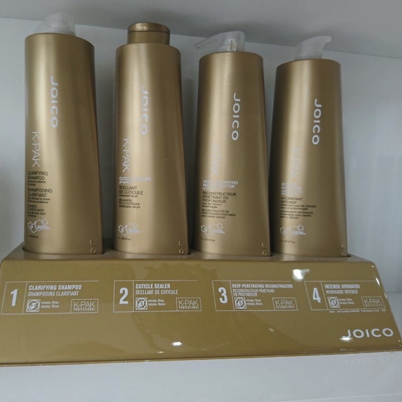 Chính hãng USA)Bộ phục hồi 4 bước JOICO K PAK HAIR REPAIR System 1000mlx4