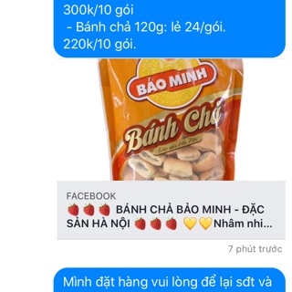 Combo 10 gói bánh chả Bảo Minh 120g
