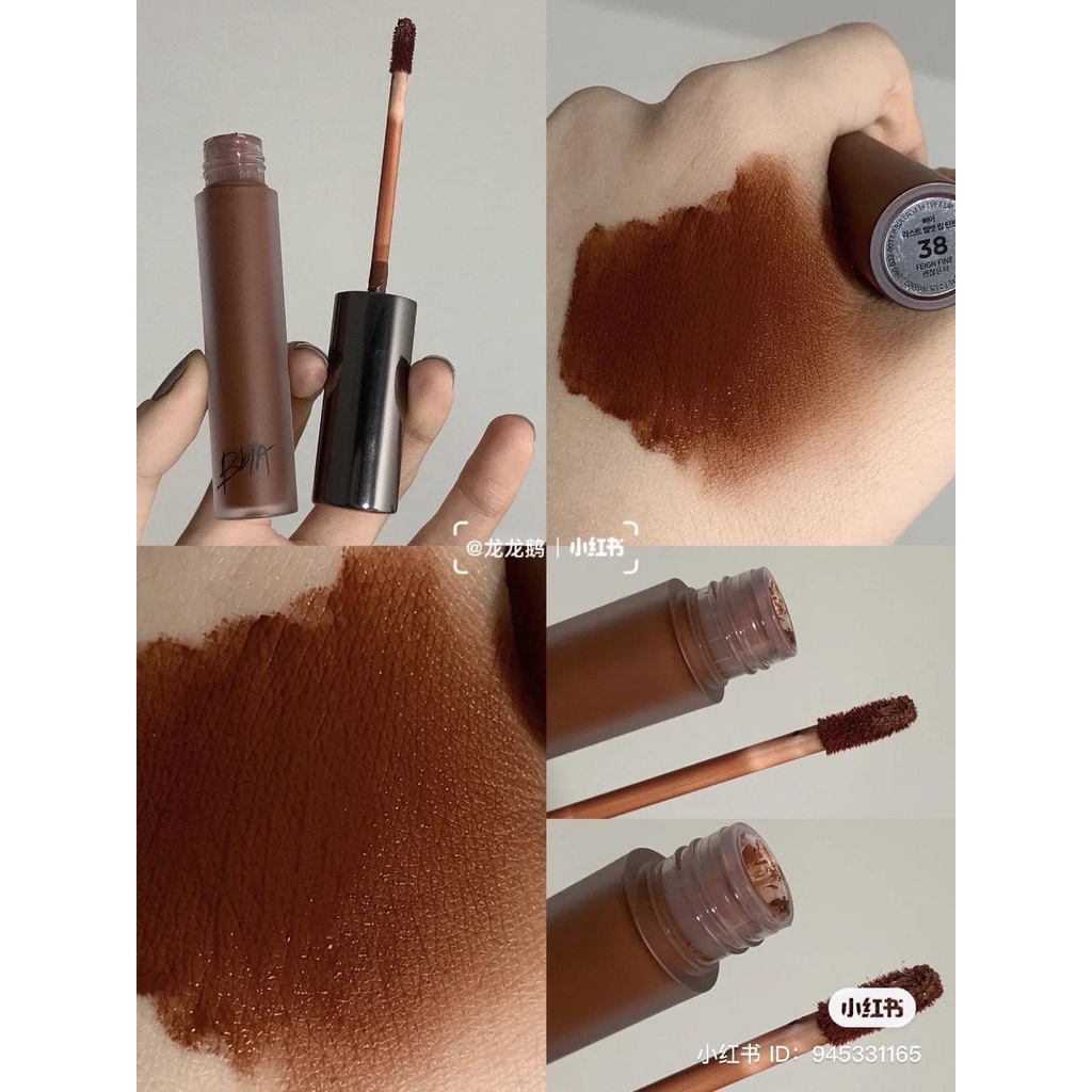 Son Bbia 38 Feign Fine Nâu Chocolate Son Kem Lì Mịn Bbia Last Velvet Lip Tint 5g [CAM KẾT CHÍNH HÃNG]