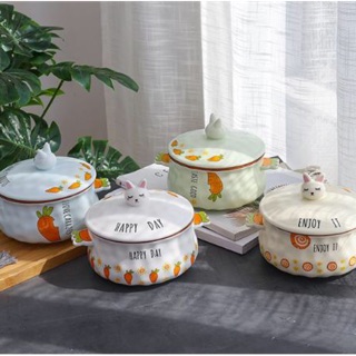 BÁT SỨ HÌNH NỒI 2 QUAI CÓ NẮP