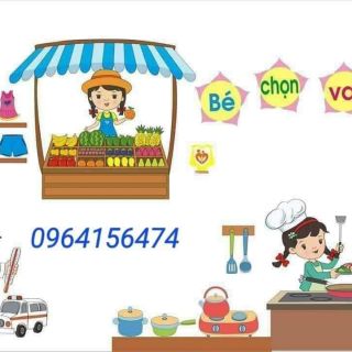 Combo tranh góc trang trí nhóm/lớp mầm non