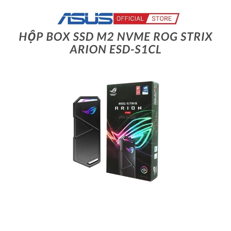 Hộp (Box SSD) Asus ROG STRIX ARION ESD-S1CL _ BẢN LITE _Chính hãng - BH 1 năm