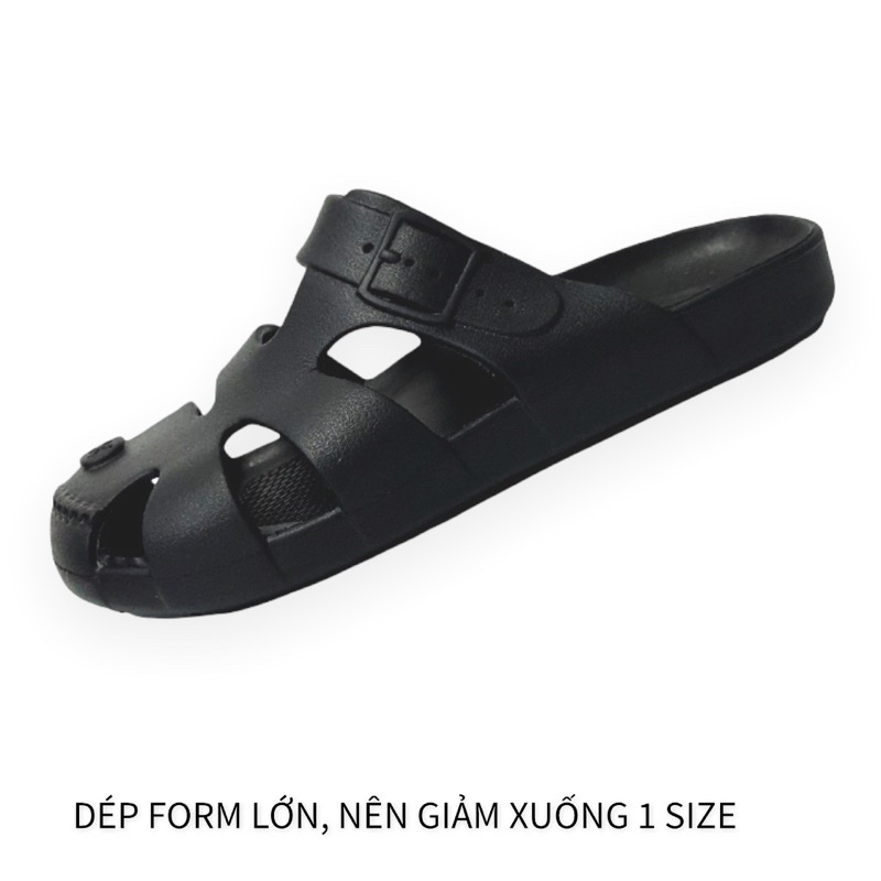 𝐢𝐃É𝐏 𝐒𝐋𝟎𝟑𝟐 Dép sục nhựa lười bít mũi Nam 3 quai chất đúc EVA siêu nhẹ êm chân đi mưa thời trang