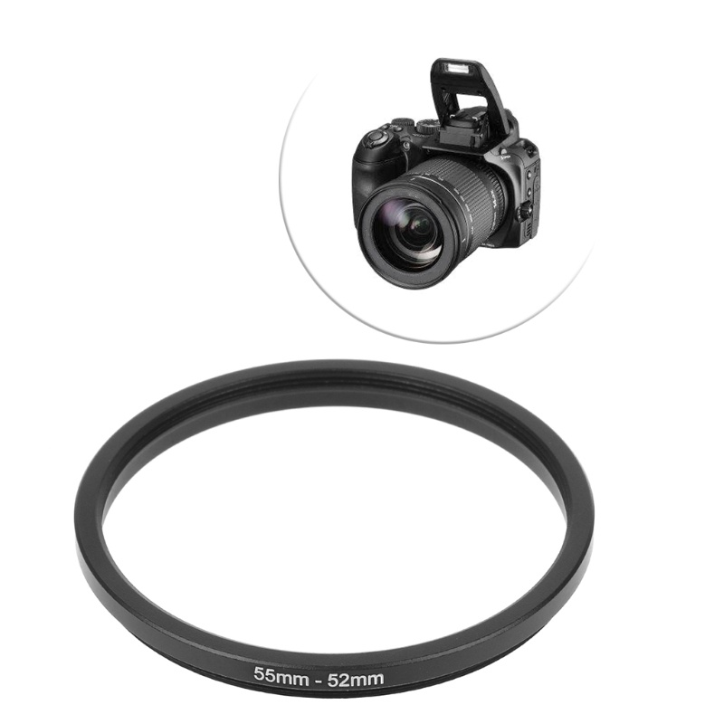 Vòng Nối Kính Lọc Máy Ảnh 55mm Đến 52mm Bằng Kim Loại Mới