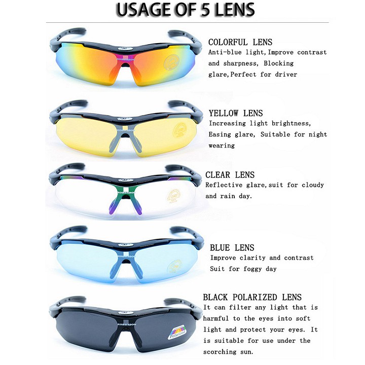 Mắt kính râm chống nắng (5 len kính và phụ kiện) đi biển đi chơi du lịch ngày và đêm, kính nam thời trang giá rẻ | BigBuy360 - bigbuy360.vn