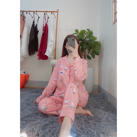 Bộ pijama Kate Thái mềm dài tay