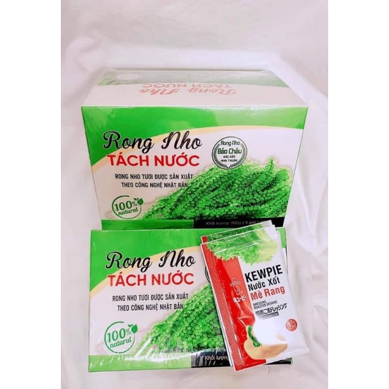 Rong nho tách nước đặc sản Khanh Hoa  50g + tặng kèm sốt
