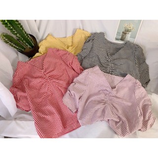 Áo sơ mi nữ công sở cộc tay🍉xả lỗ🍉áo không cổ tay cộc nana store hn