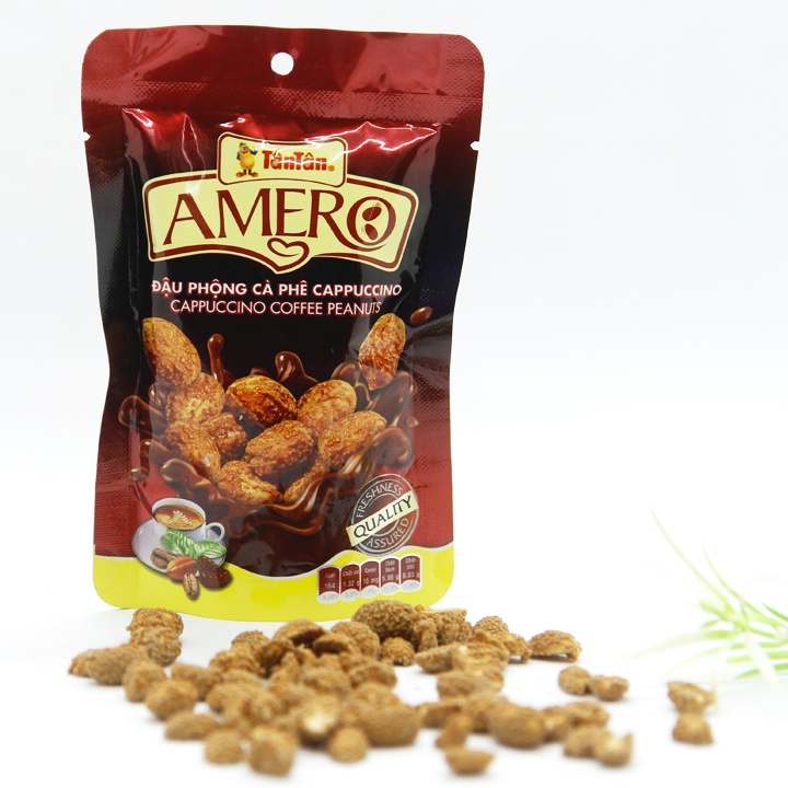 Đậu phộng cà phê Cappuccino Amero Tân Tân gói 40g