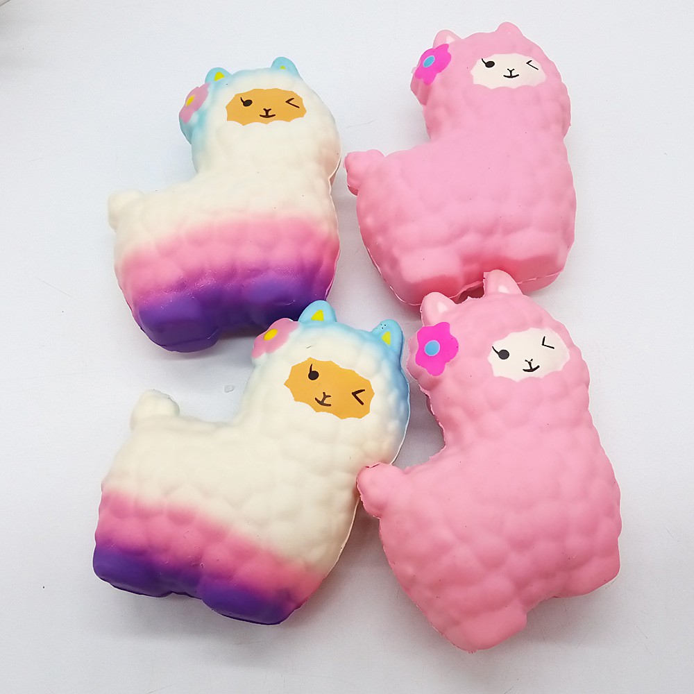 Đồ Chơi Squishy Hình Con Cừu Dễ Thương Màu Hồng