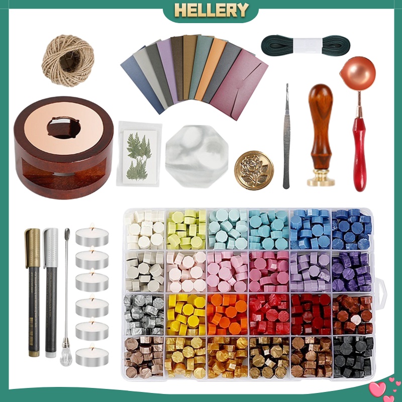 Bộ Dụng Cụ Đóng Dấu Sáp Niêm Phong Bao Thư Có Tay Cầm