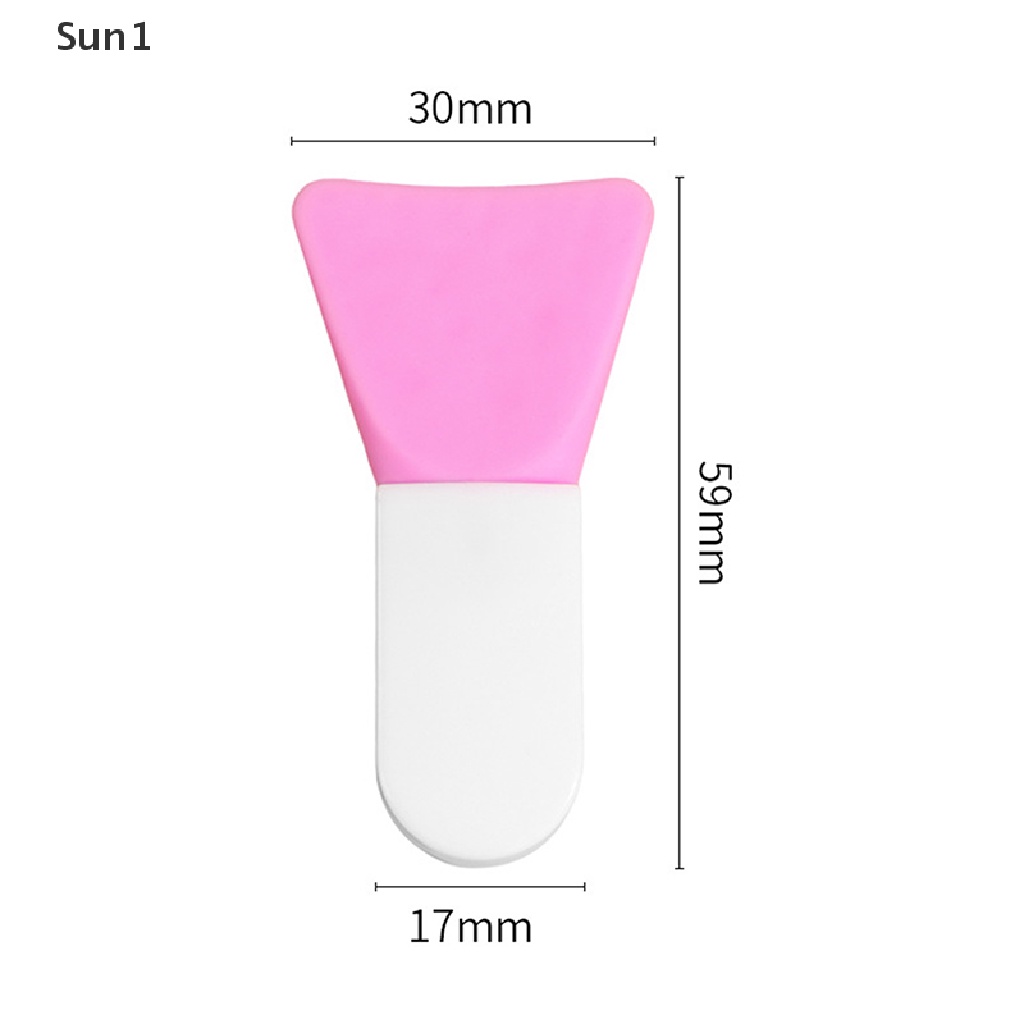 Cọ Trang Điểm Silicone Tay Cầm Ngắn Mini Tiện Dụng