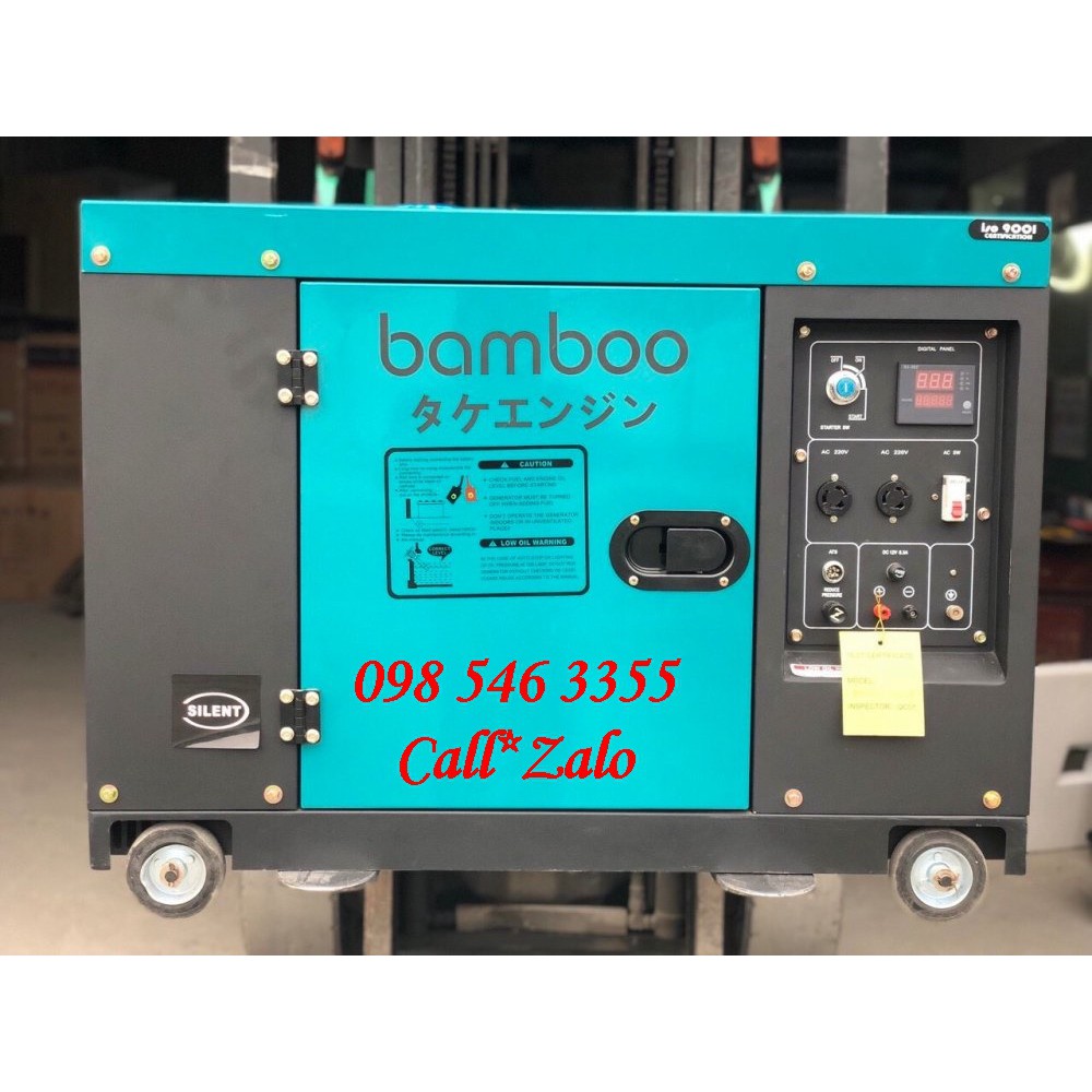 Máy phát điện Bamboo 9800ET 3 pha bao gồm tủ ATS bảo hành 24 tháng , giá cạnh tranh