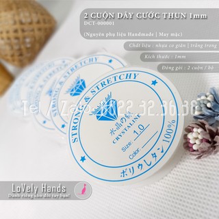2 Cuộn dây cước thun 1mm