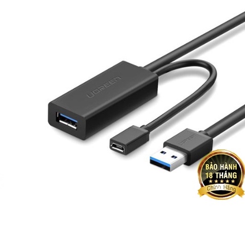 Cáp nối dài USB 3.0 dài 5M có nguồn phụ Ugreen 20826