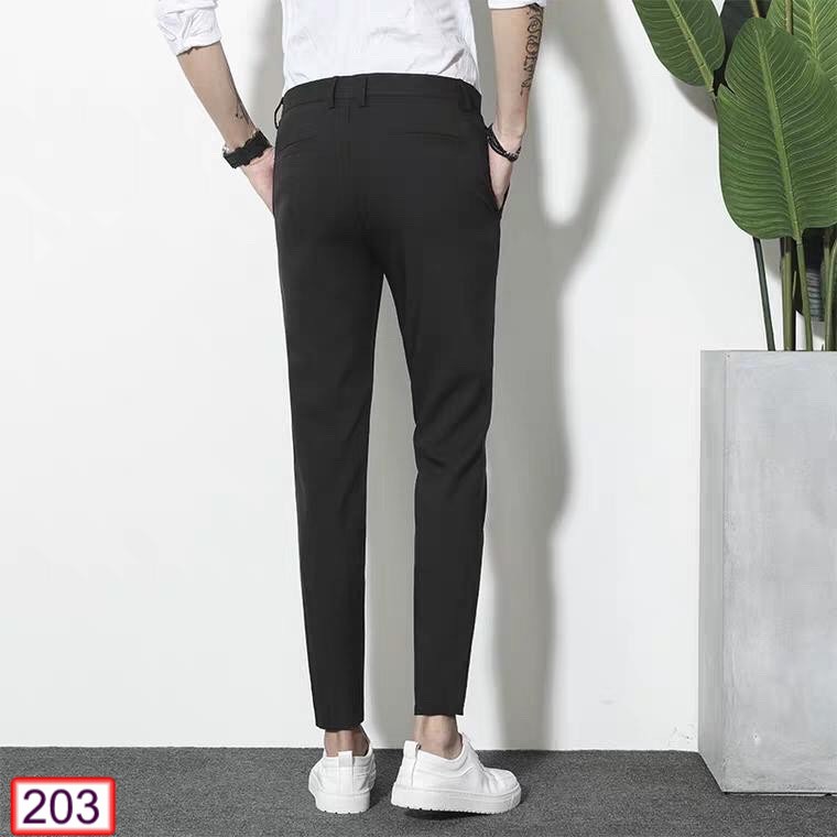 QUẦN TÂY ÂU NAM DÀI TRƠN HÀN QUỐC VẢI ÔM CHỐNG NHĂN Q203 THỜI TRANG | BigBuy360 - bigbuy360.vn