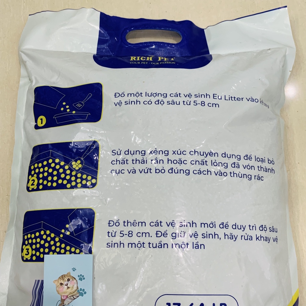 Cát Đất Sét Cho Mèo EU - Cát EU Litter Cho Mèo