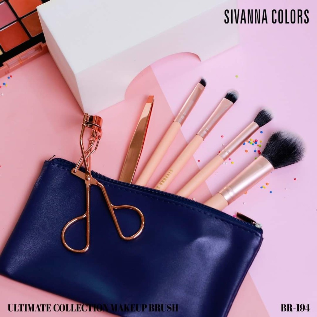 01 Bộ Cọ Trang Điểm Sivanna Colors Ultimate Collection Makeup Brush