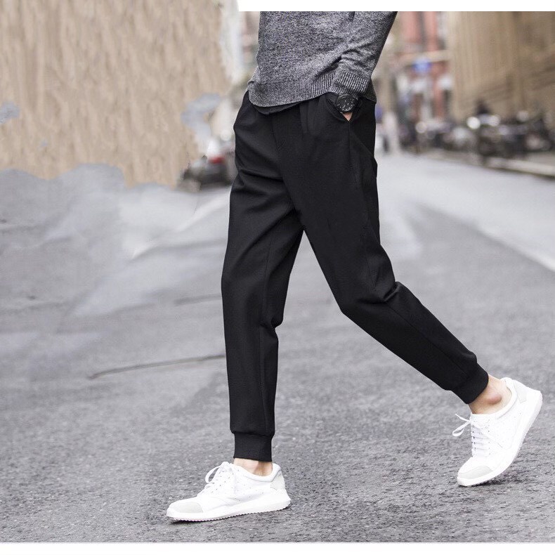 Quần Jogger Nam Nữ Trơn Basic Thun Poly Thể Thao