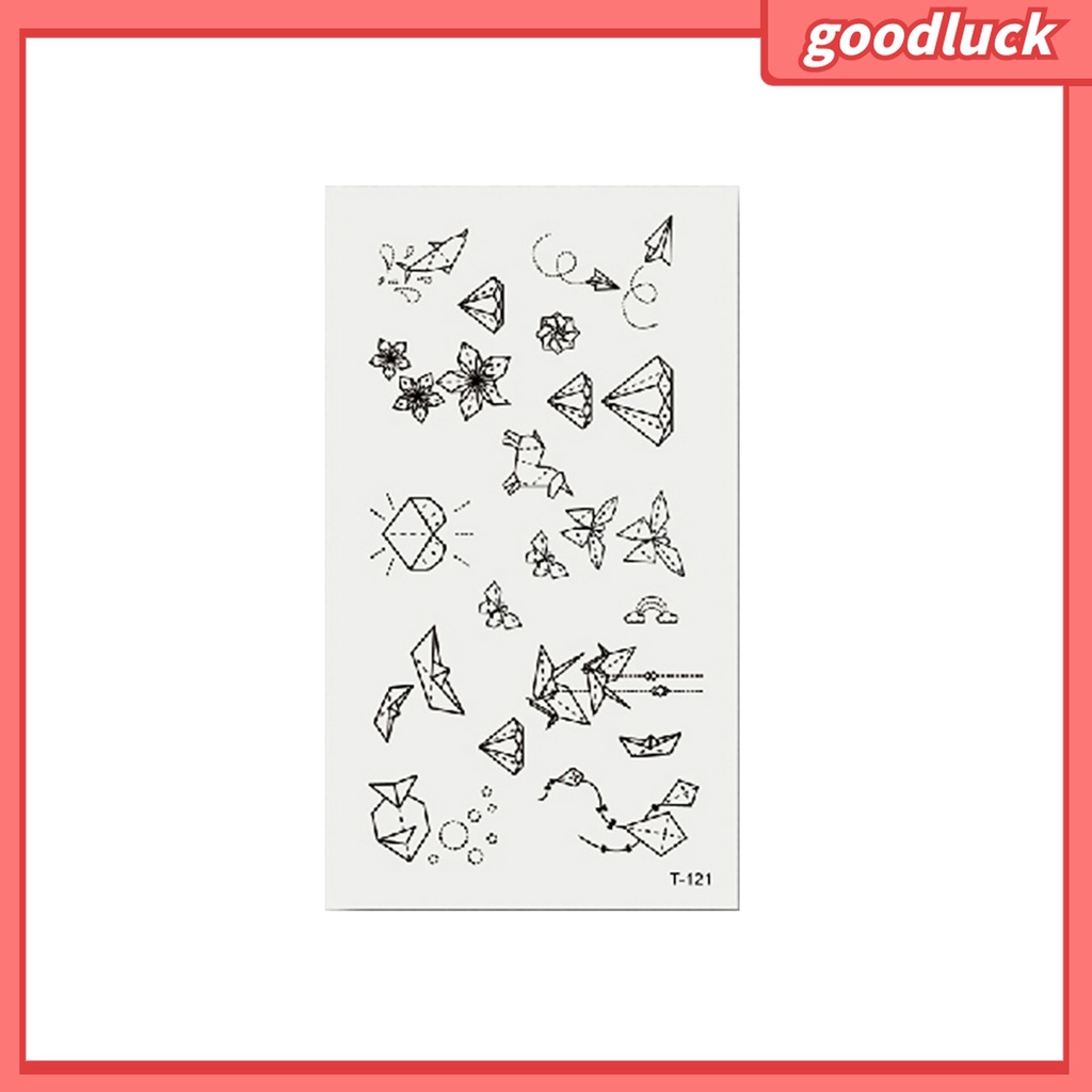 1 Tấm Hình Xăm Dán Tạm Thời Hình Hoa Mận / Cá Voi / Bóng Đèn Chống Thấm Nước