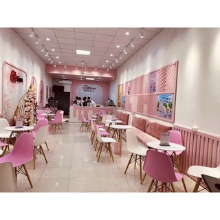 Ghế nhựa Cafe - Văn Phòng chân gỗ nhập khẩu EAMES Đủ Màu