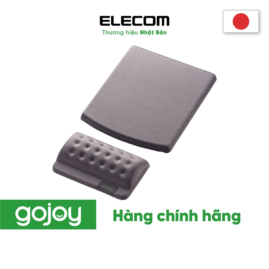 Bàn di chuột có kê cổ tay rời bọt biển ELECOM MP-114 chính hãng