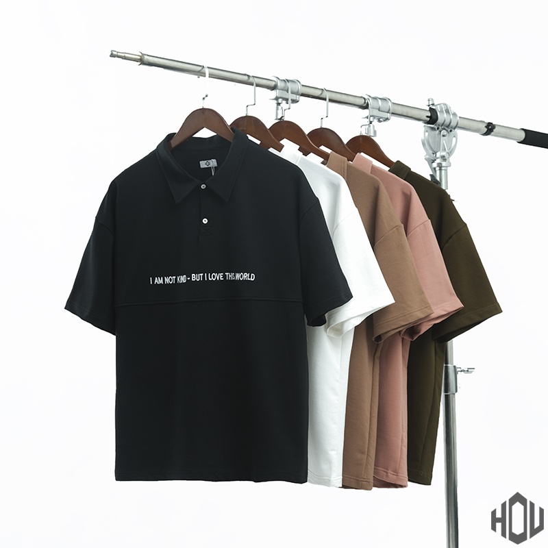 Áo Polo nam nữ form rộng Hu8 áo thun basic nam nữ tay ngắn ULZZANG chất liệu cotton da cá mã AT25