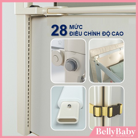 Thanh Chắn Giường Belly Baby - Bảo Vệ An Toàn Cho Bé Khi Bé Ngủ Và Chơi Một Mình