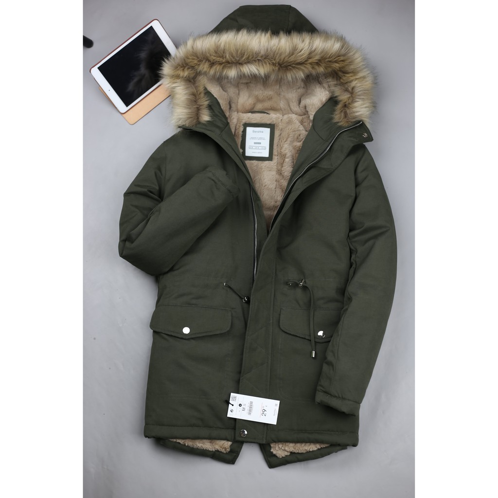 Áo parka lông cừu xuất Hàn