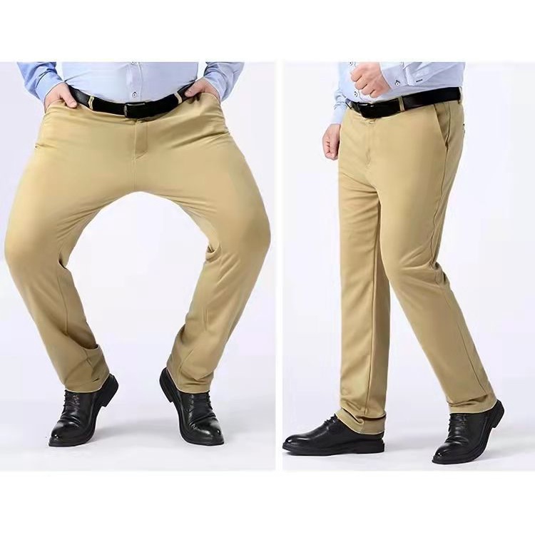 Quần Tây Đen Cỡ Lớn 50-150KG Thời Trang Công Sở Lịch Lãm Cho Nam