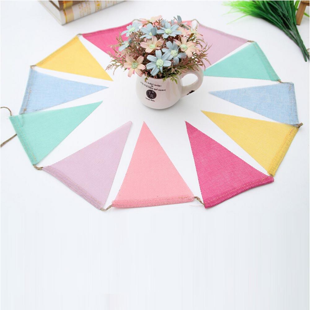 Dây cờ tam giác vải đay treo trang trí tiệc tùng