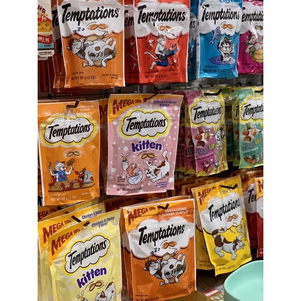 🇺🇸25 FLAVORS TEMPTATIONS Cat Treats Bánh Thưởng Cho Mèo Hàng Nhập Mỹ 70g-85g