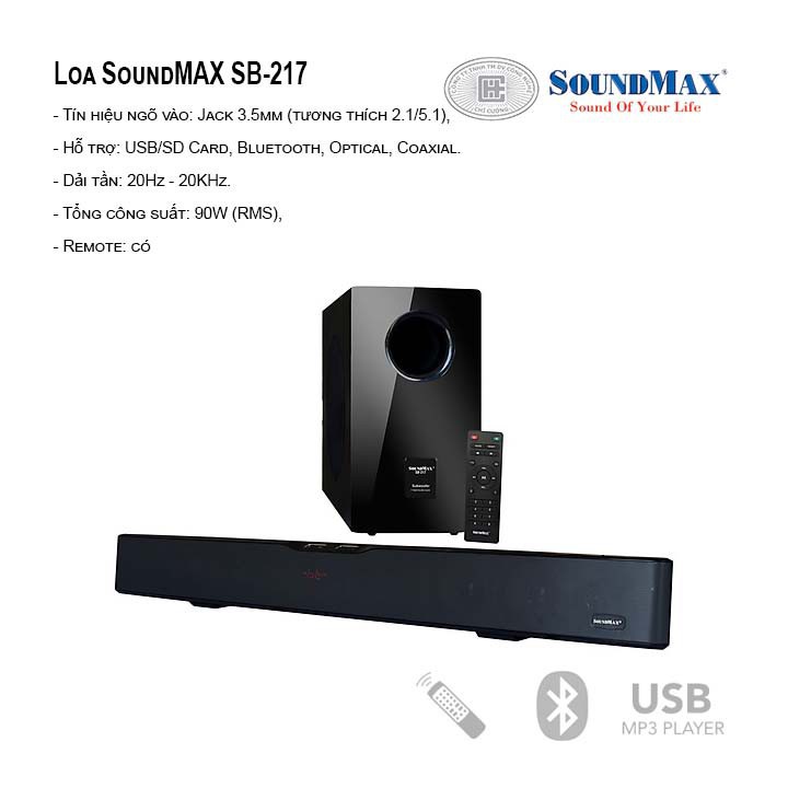 LOA SOUNDBAR SOUNDMAX SB-217 CHÍNH HÃNG