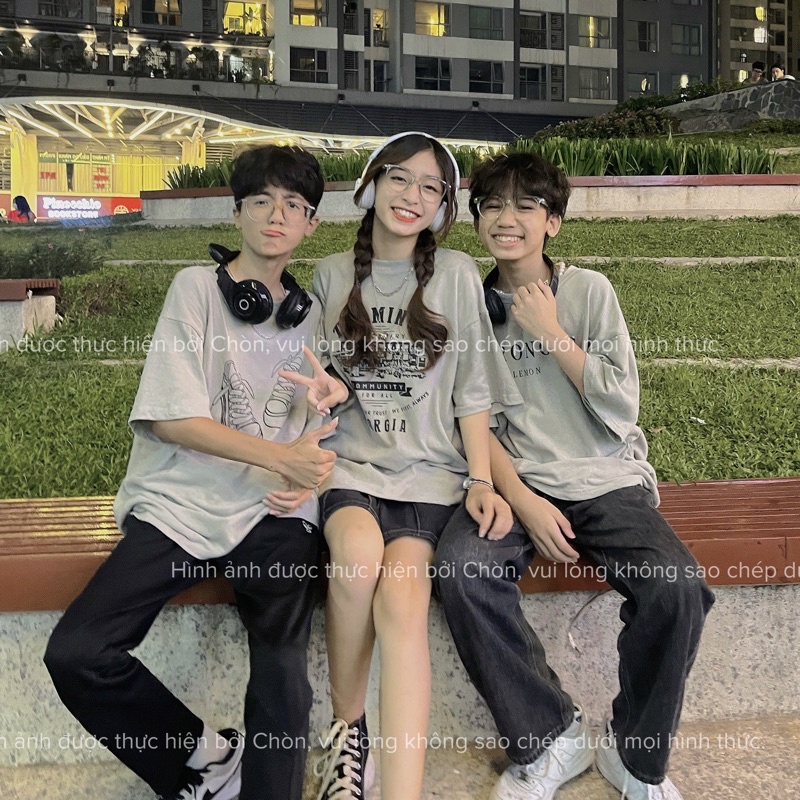 Áo thun 3158 MÀU GHI SÁNG hàng loại 1 chất dày dặn Cotton Unisex CHÒN CLOTHING