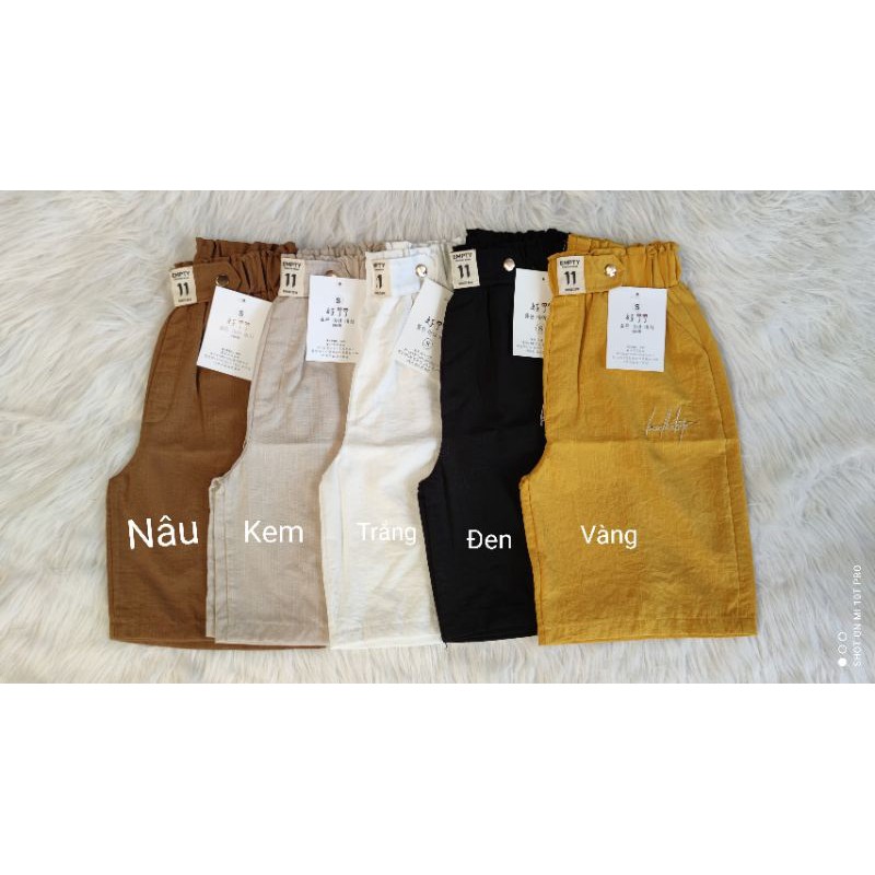 Quần short lưng cao 💥 SIÊU ĐẸP 💥 quần đùi thêu chữ nổi mặc thoáng mát, siêu xinh | BigBuy360 - bigbuy360.vn