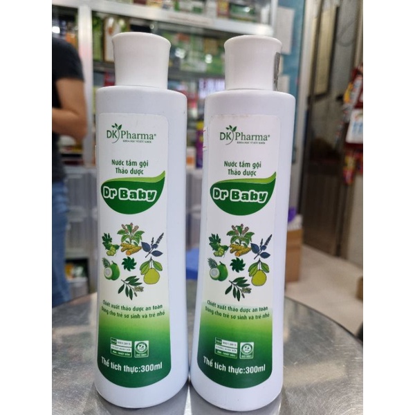 Nước Tắm Gội Thảo Dược Dr Baby Chai 300ml- Chiết xuất thảo dược  an toàn cho trẻ sơ sinh và trẻ nhỏ. hd 31.03. 2024