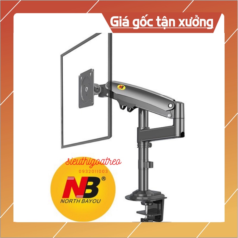 Giá Treo Màn Hình NB H100 22 - 35 Inch - Tay Treo Màn Hình Máy Tính Gắn Bàn Xoay 360 Độ hàng chính hãng