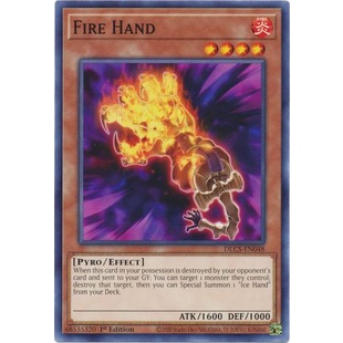 Thẻ bài Yugioh - TCG - Fire Hand / DLCS-EN048'