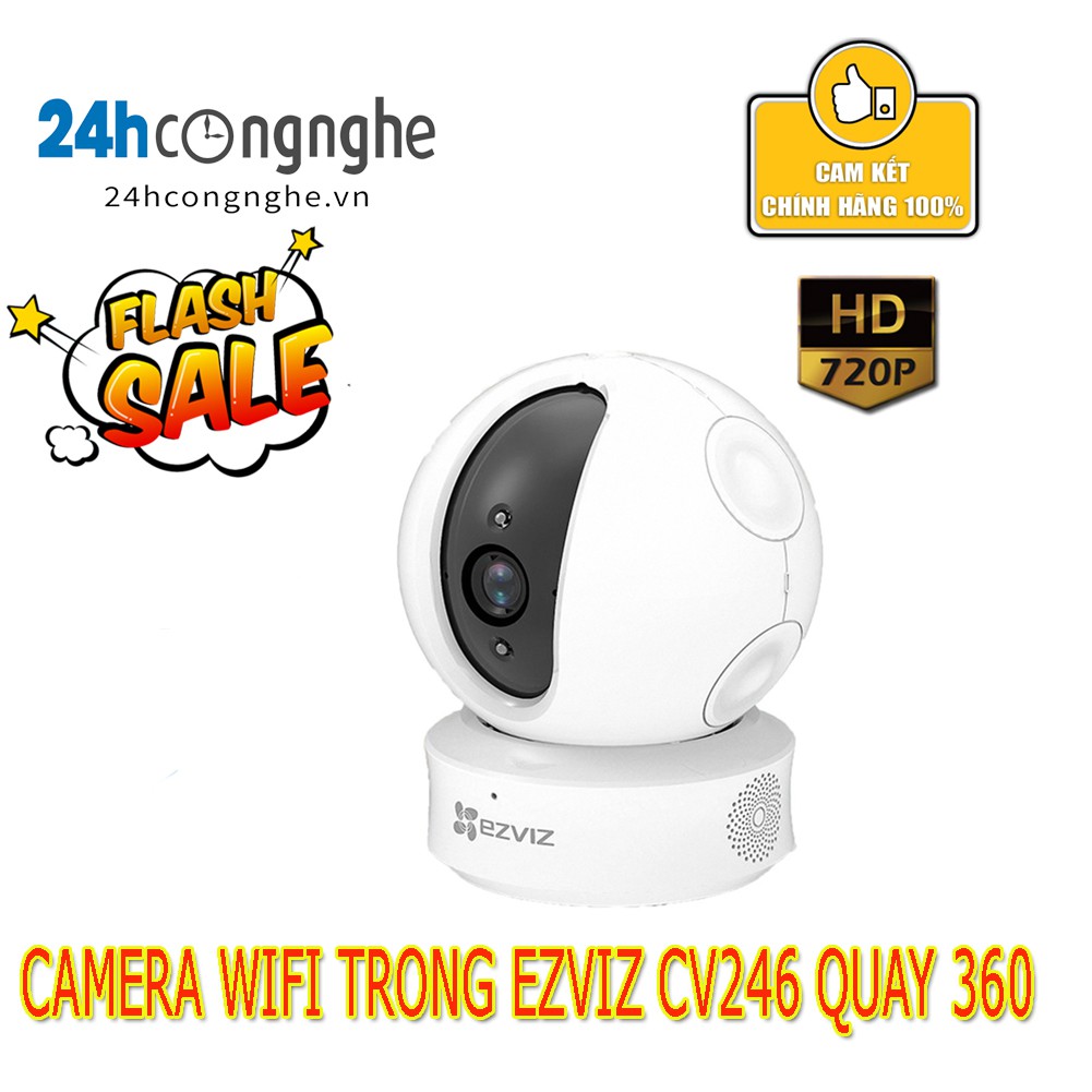 Camera Ezviz cv-246 720p Có cổng Lan - Hàng chính hãng