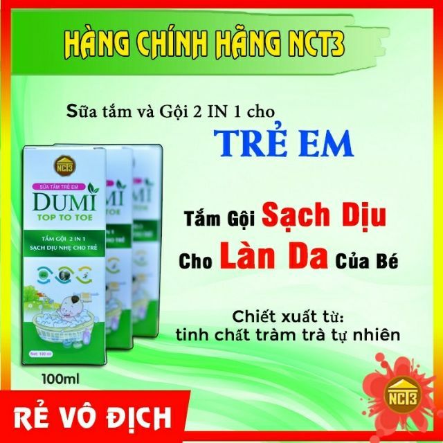 Sữa Tắm Gội Trẻ Em 2IN1 chai 100ml